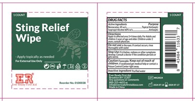 Dosage (Evr Sting Relief Wipe)